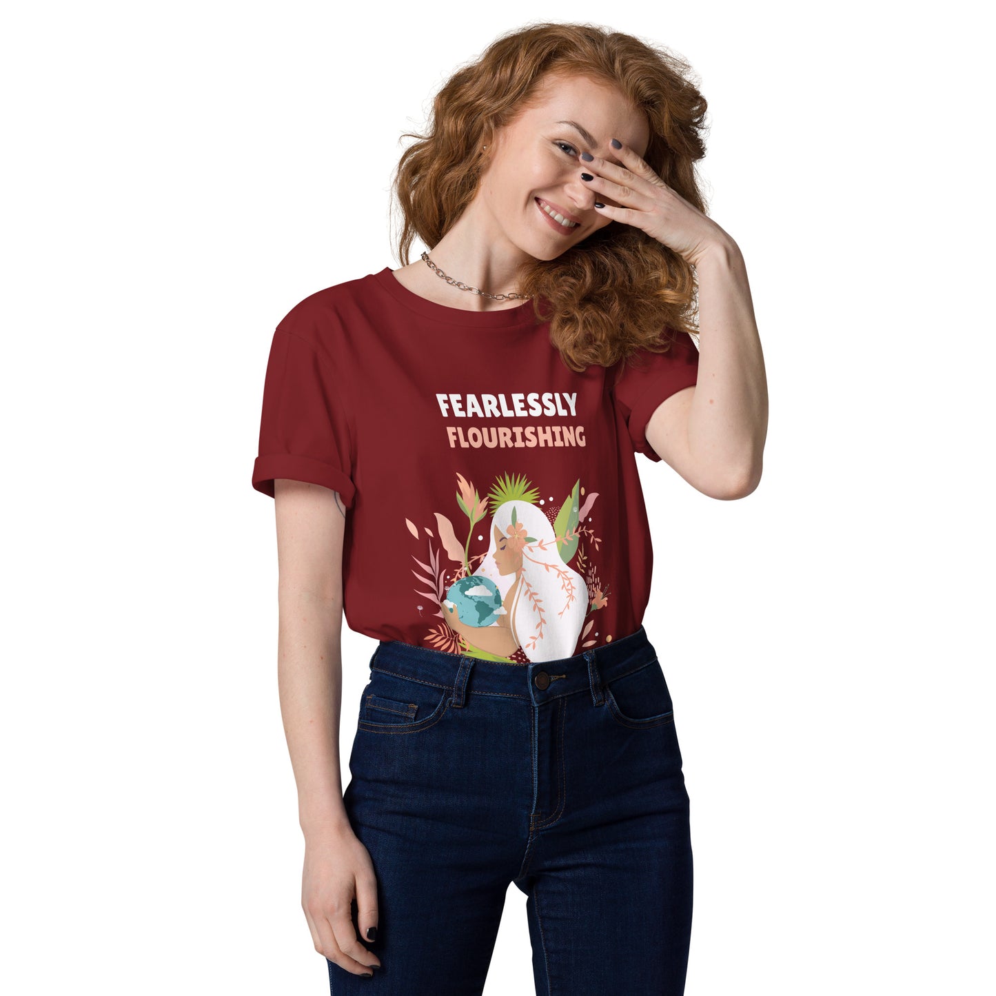 Fearlessly Flourishing - Unisex Organic Cotton T-shirt
