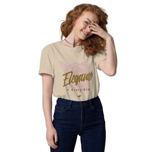 Elegance in Every Step Unisex Organic Cotton T-shirt