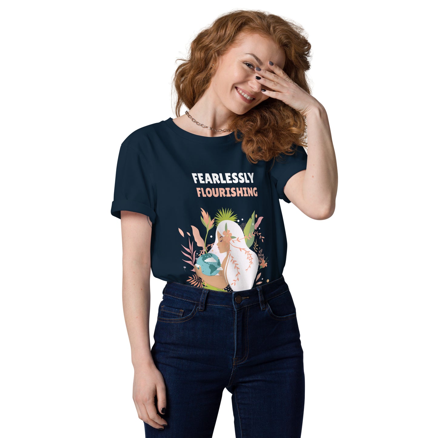 Fearlessly Flourishing - Unisex Organic Cotton T-shirt