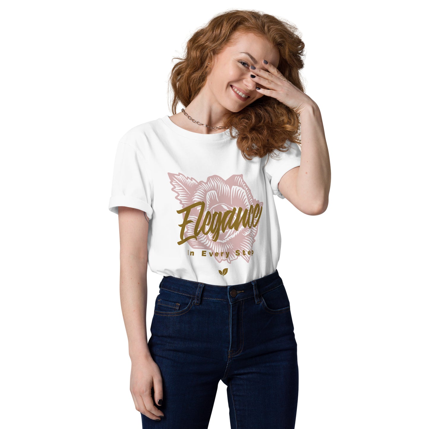 Elegance in Every Step Unisex Organic Cotton T-shirt