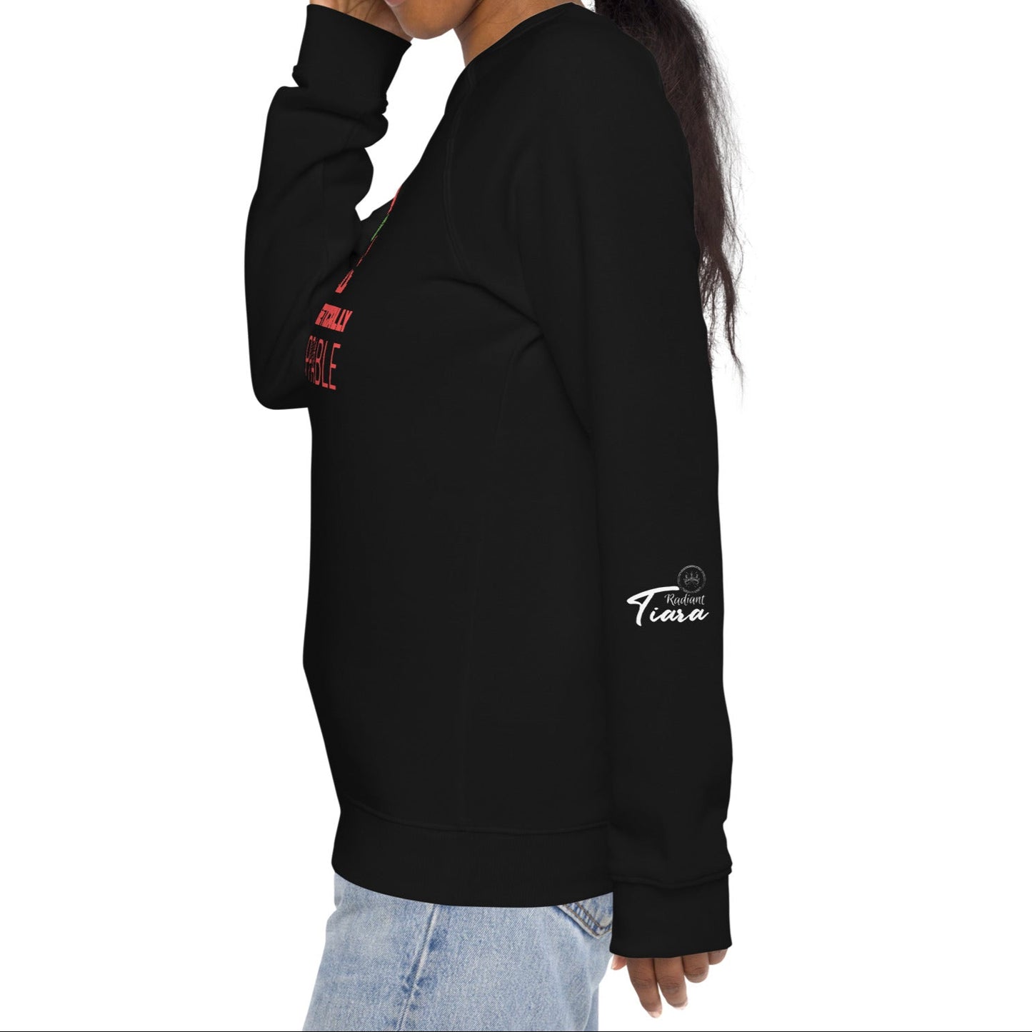 UNAPOLOGETICALLY UNSTOPPABLE Unisex Organic Raglan Sweatshirt