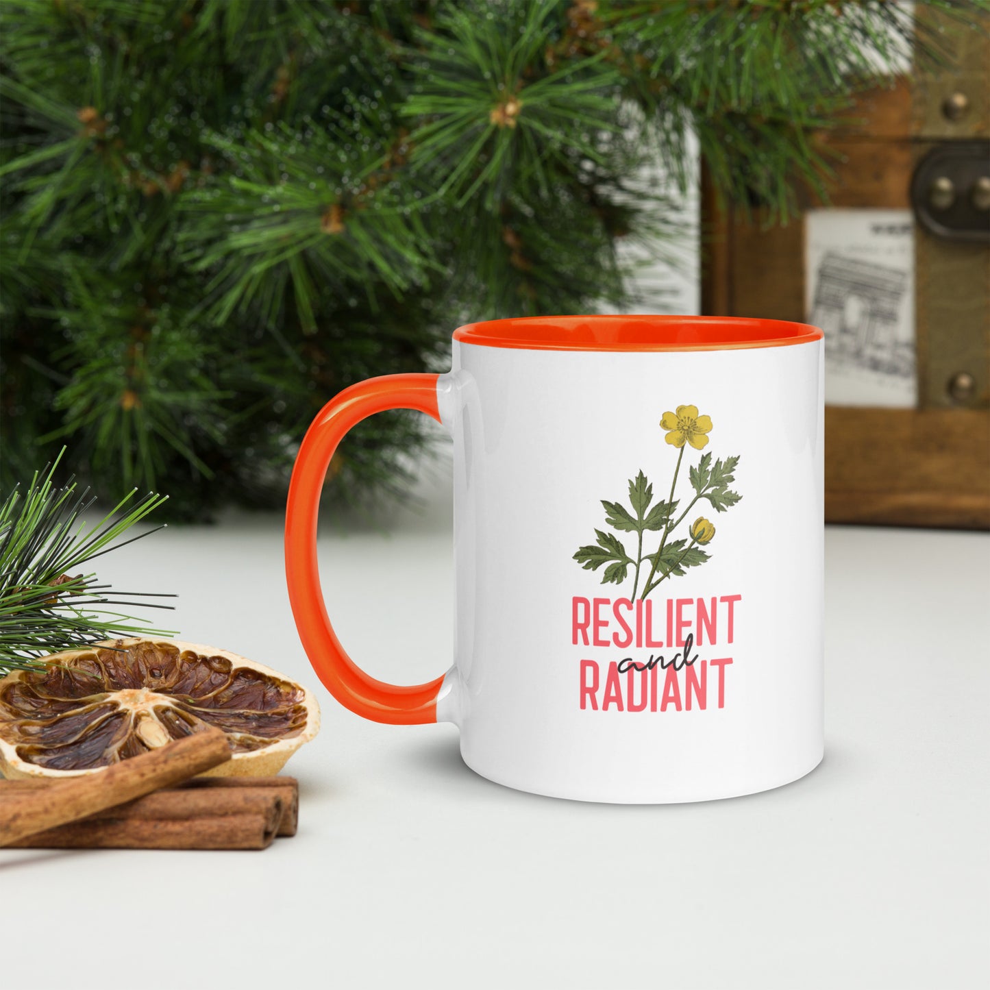 Resilient and Radiant Mug with Colour Inside