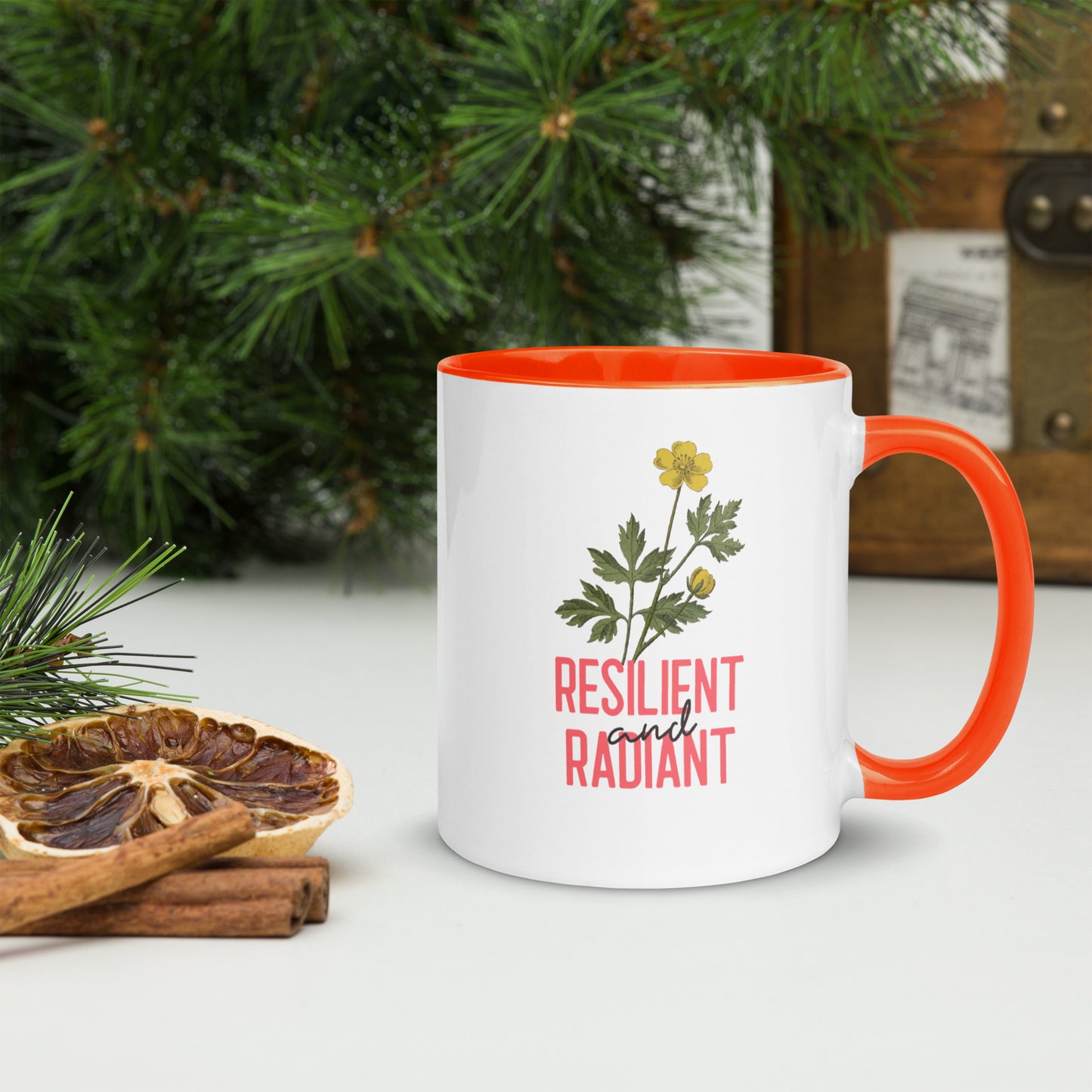 Resilient and Radiant Mug with Colour Inside
