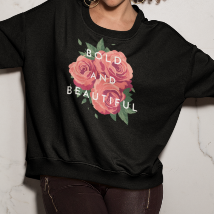 Bold and Beautiful Unisex Organic Raglan Sweatshirt