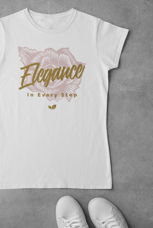 Elegance in Every Step Unisex Organic Cotton T-shirt