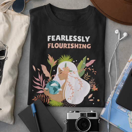 Fearlessly Flourishing - Unisex Organic Cotton T-shirt
