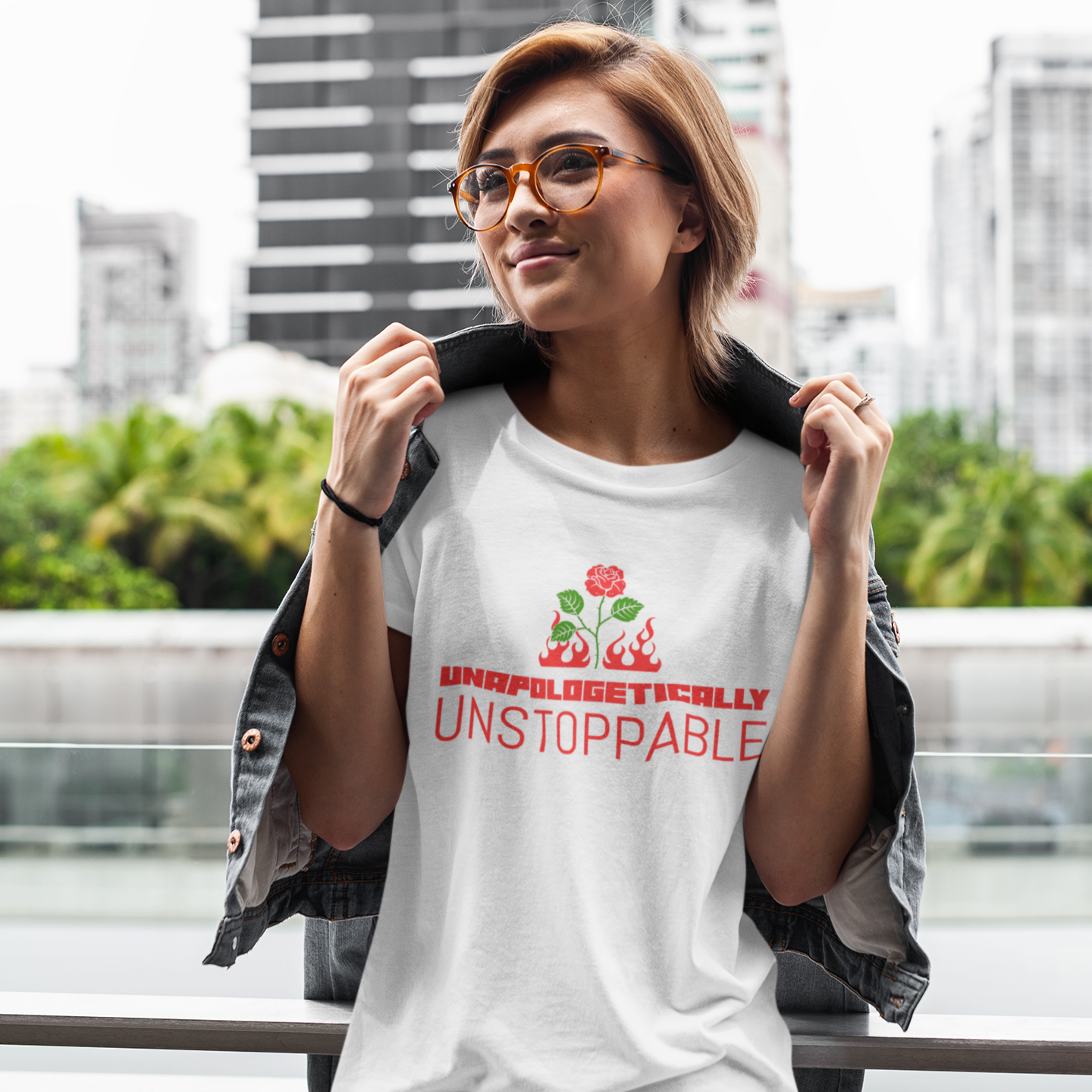 UNAPOLOGETICALLY UNSTOPPABLE Unisex Staple Eco T-shirt