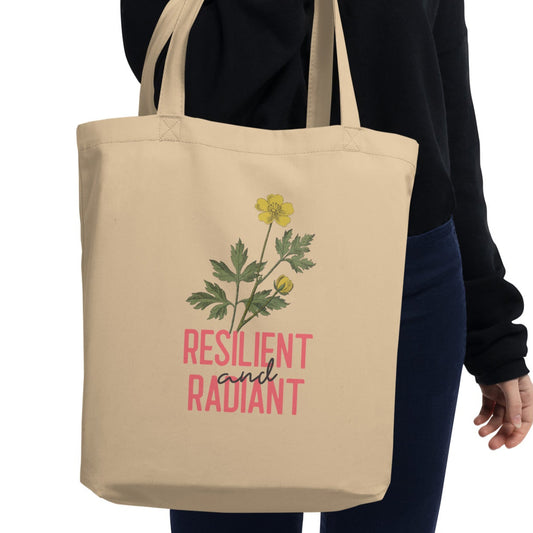 Resilient and Radiant Cream Eco Tote Bag