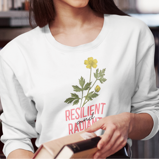 Resilient and Radiant Unisex Organic Sweatshirt