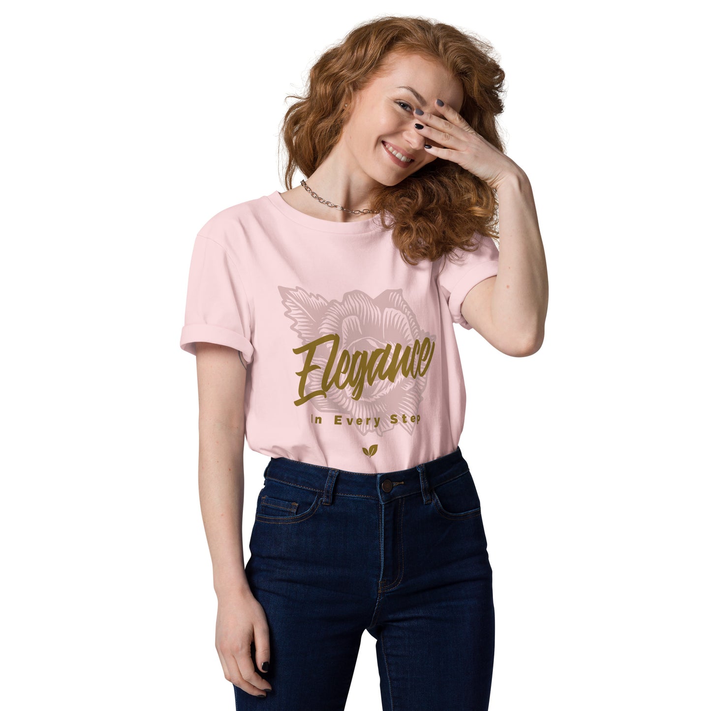 Elegance in Every Step Unisex Organic Cotton T-shirt