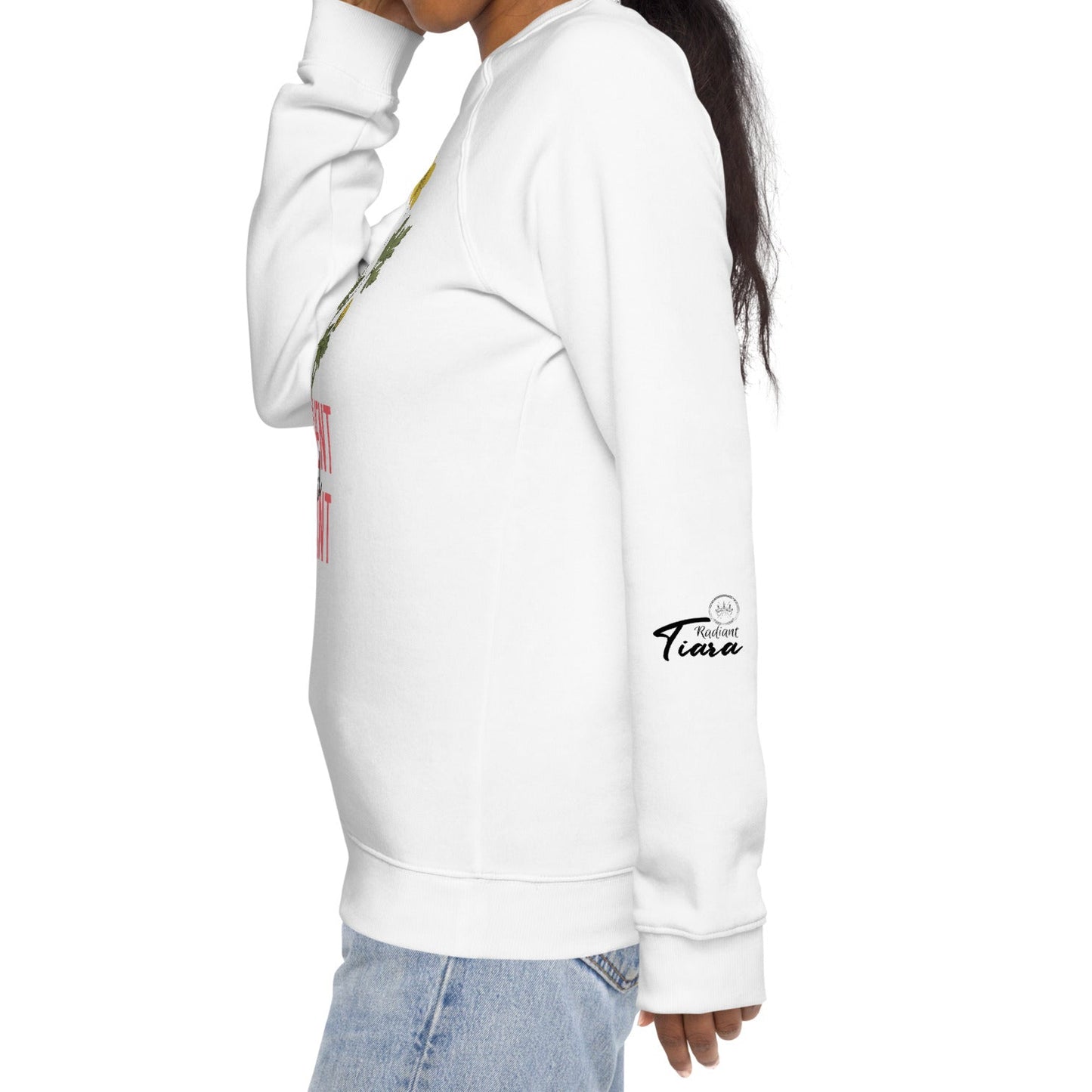 Resilient and Radiant Unisex Organic Raglan Sweatshirt