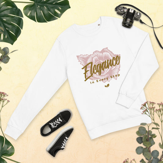 Elegance in Every Step Unisex Organic Sweatshirt